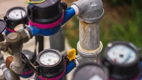 Licensed gas fitter pressure testing pipework at a Brisbane property